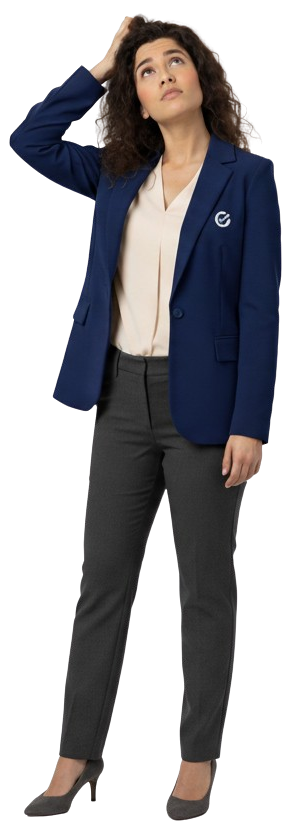 Colaboradora Infocomex confusa procurando a página